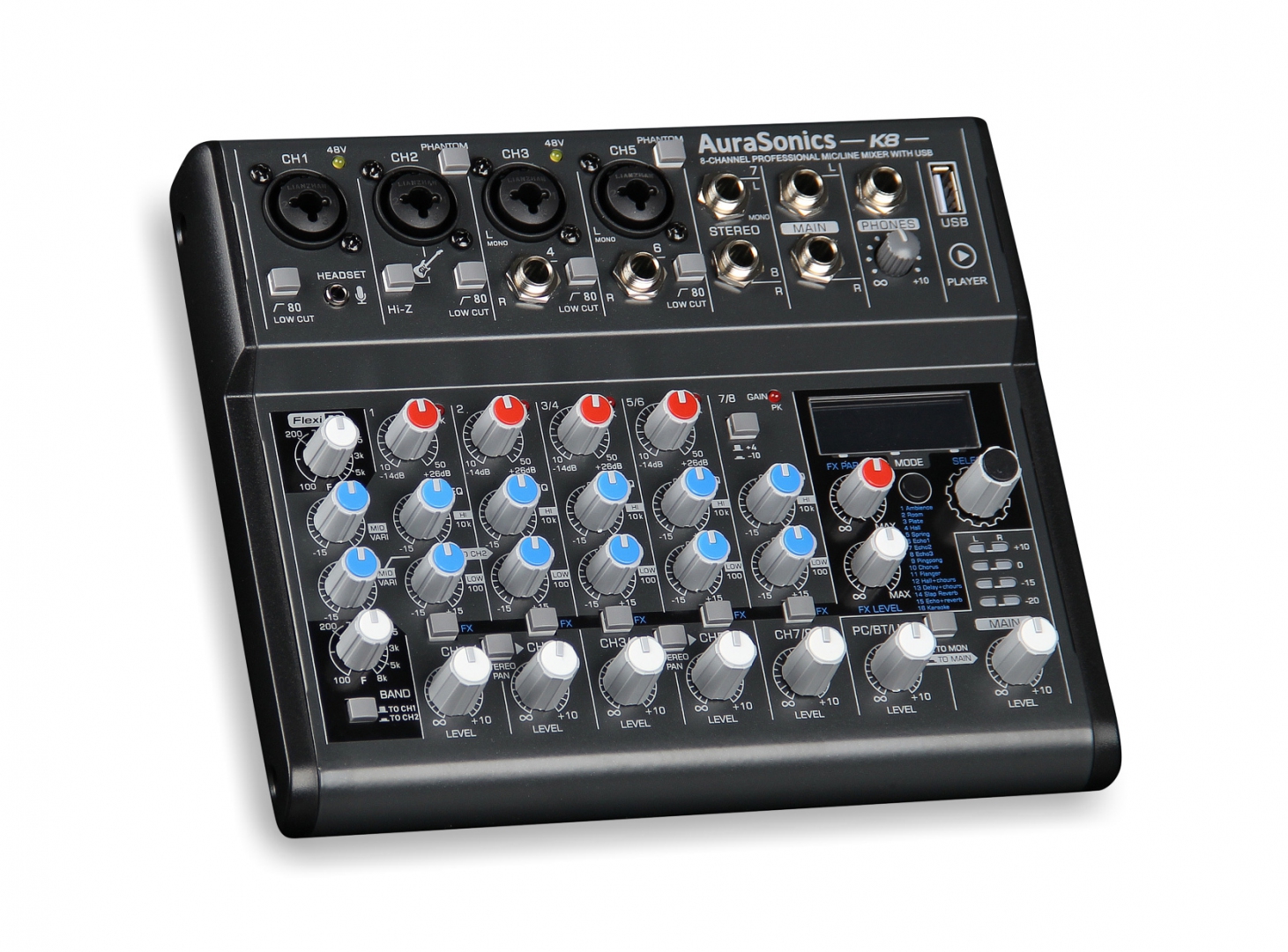 AuraSonics K8 компактный микшерный пульт в Курской области