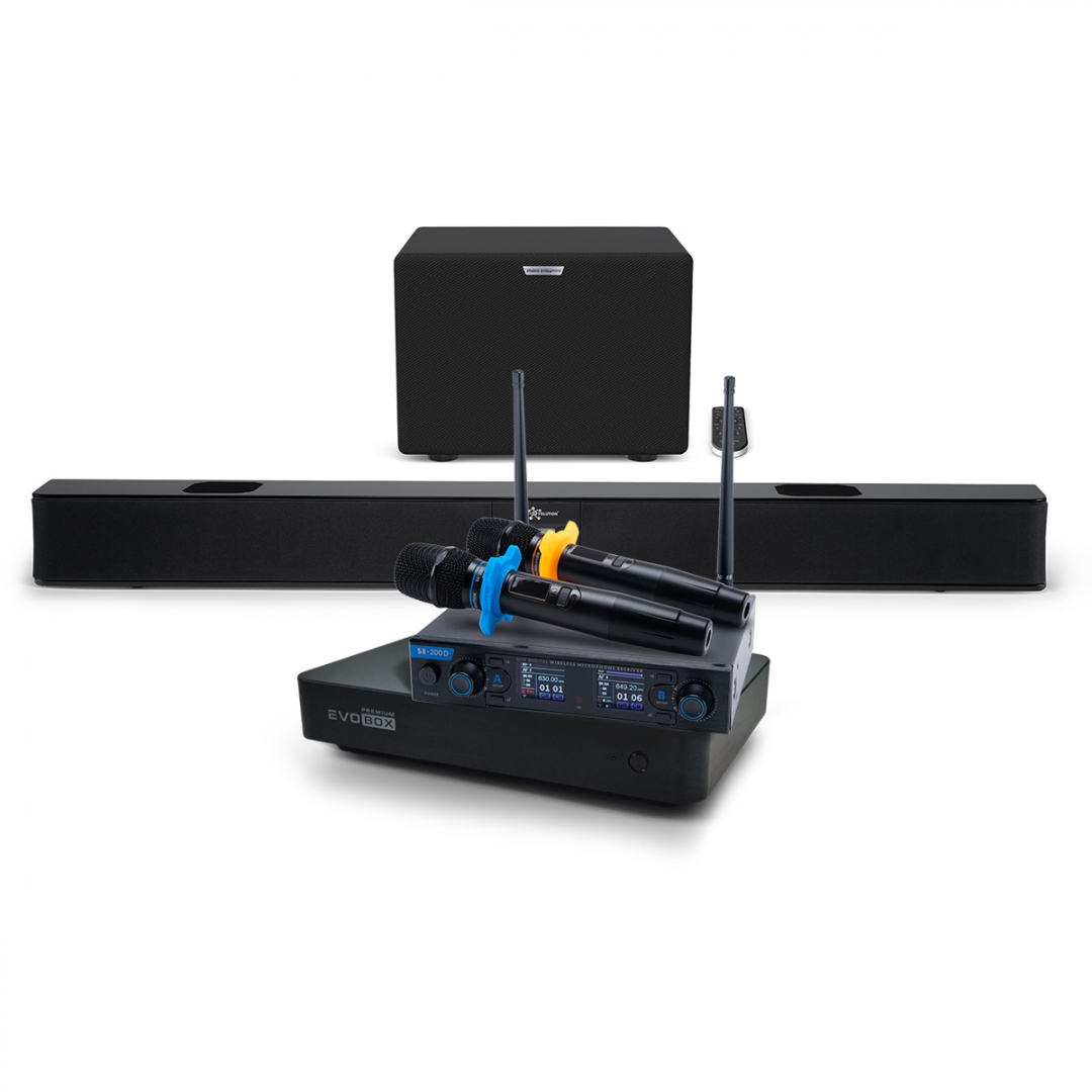 Hi-End караоке-система EVOBOX Premium + EvoSoundBar (саундбар с караоке) в Курской области
