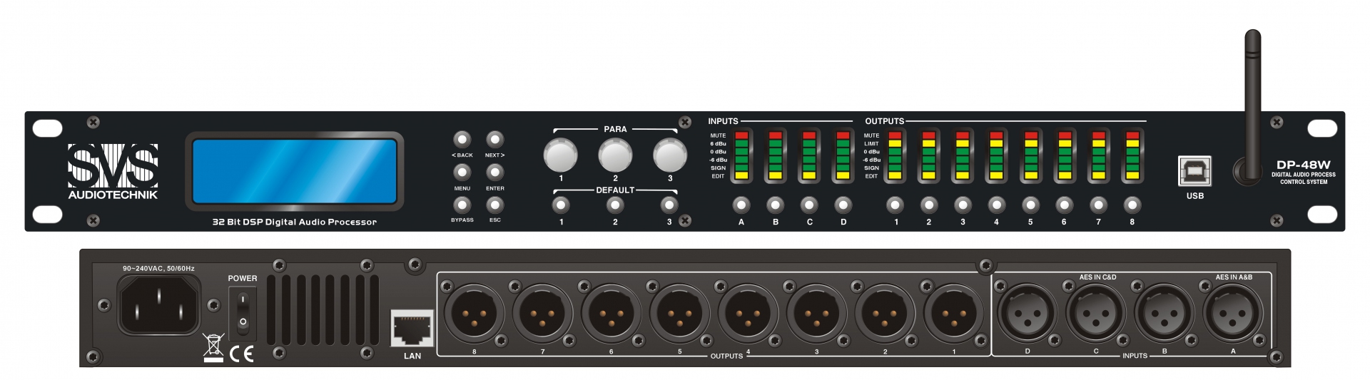 SVS Audiotechnik DP-48W Цифровой процессор: 4 входа 8 выходов в Курской области