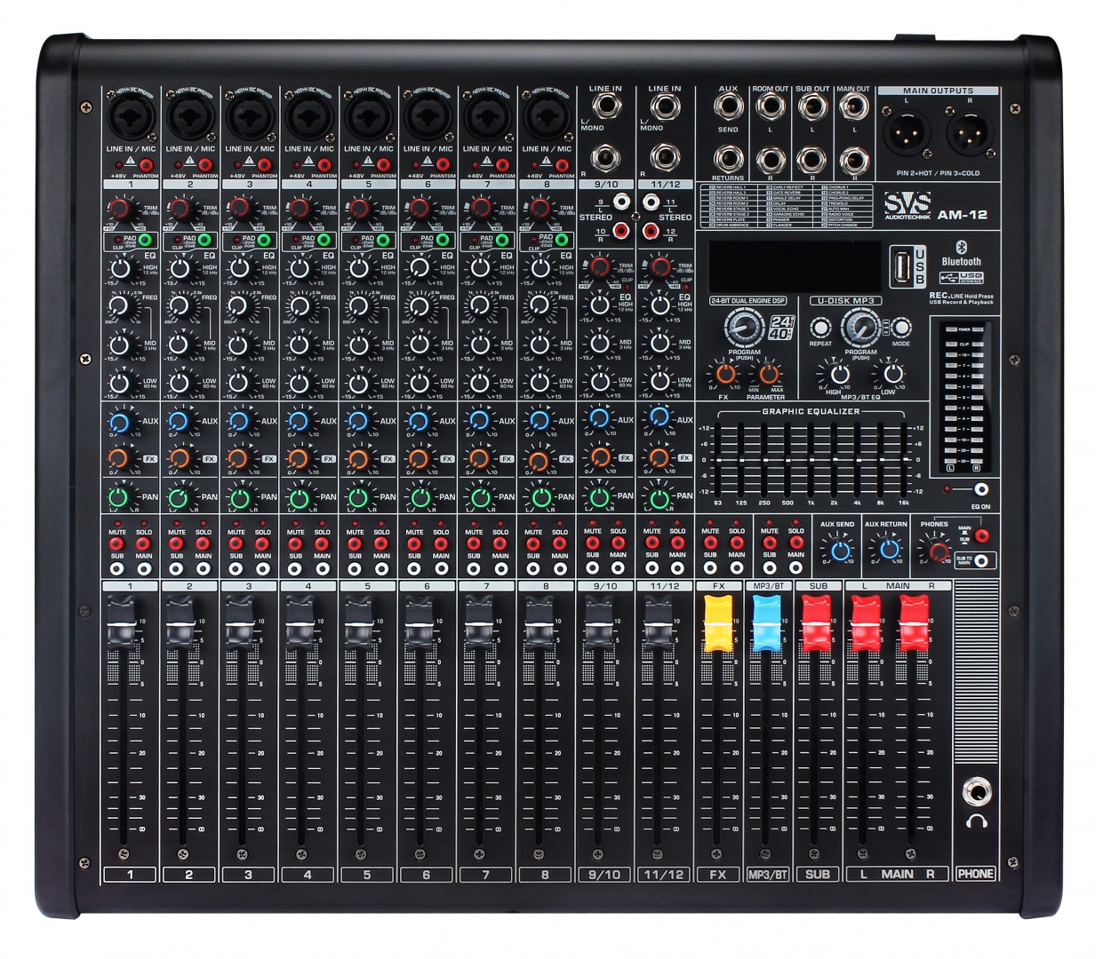 SVS Audiotechnik mixers AM-12 Микшерный пульт аналоговый, 12-канальный в Курской области