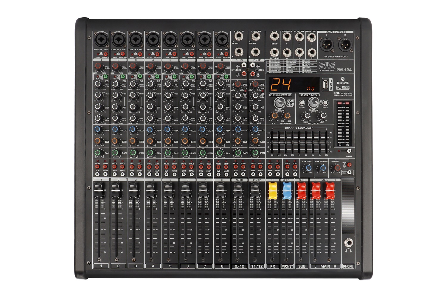 SVS Audiotechnik mixers PM-12A Активный аналоговый микшерный пульт, 12-канальный в Курской области